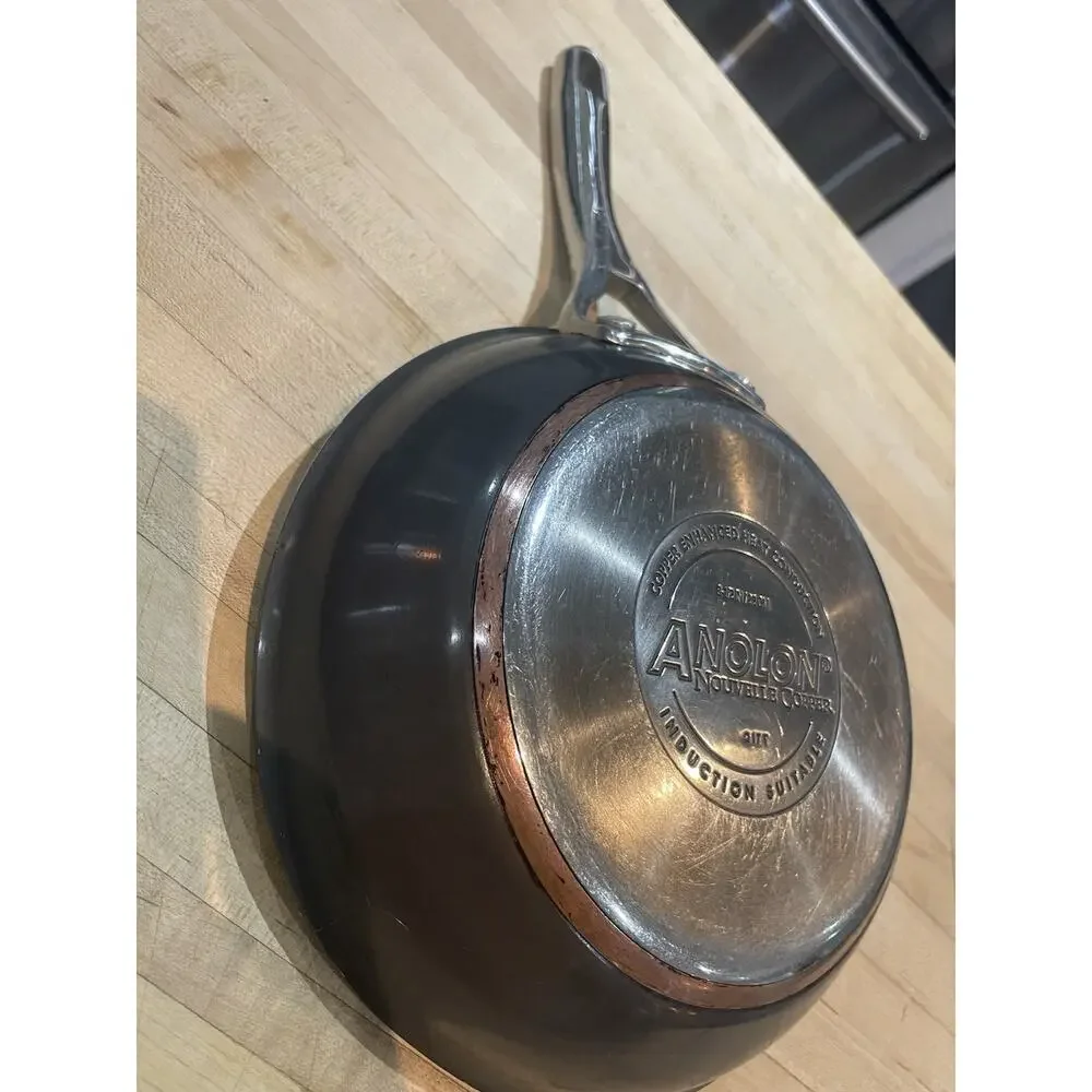 Anolon Nouvelle 5 Ply Copper Core Induction Suitable Skillet Frying Pan 8.5 Inch